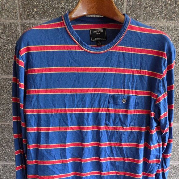 Todd Snyder Long-sleeve Pocket Pull-over - Men's L - Picture 1 of 2